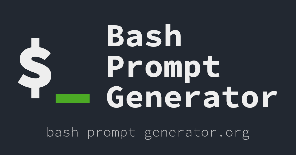 Scriptim/bash-prompt-generator