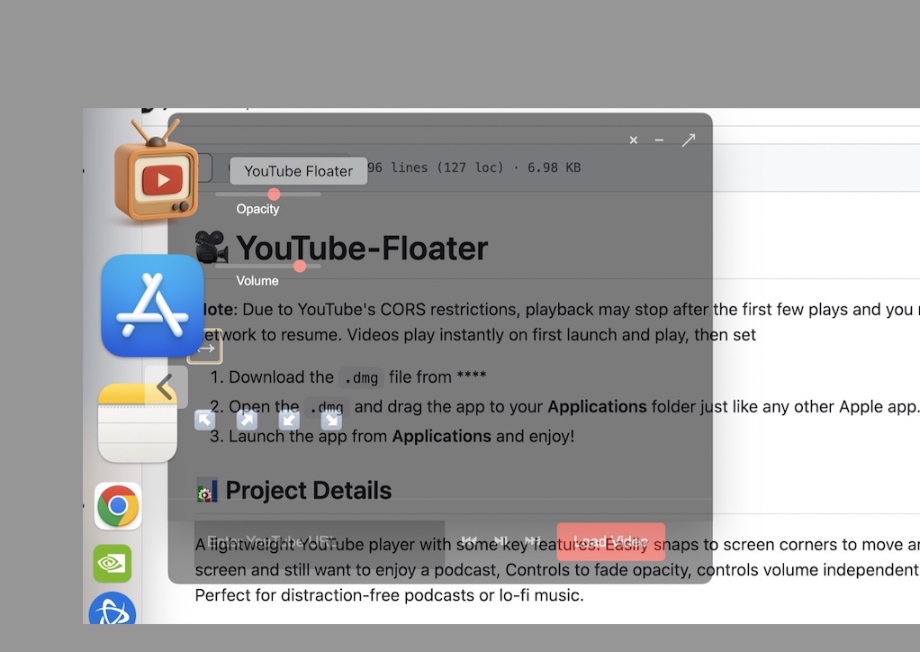 GitHub - jimbrend/YouTube-Floater: Standalone YouTube Player · GitHub