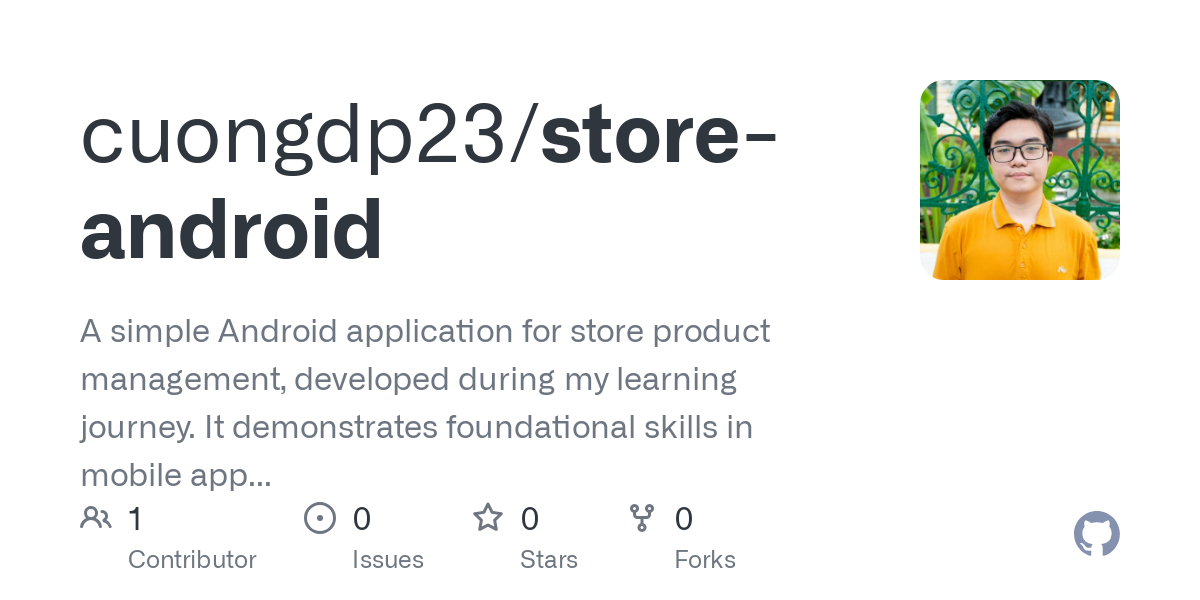 GitHub - cuongdp23/store-android: A simple Android application for ...