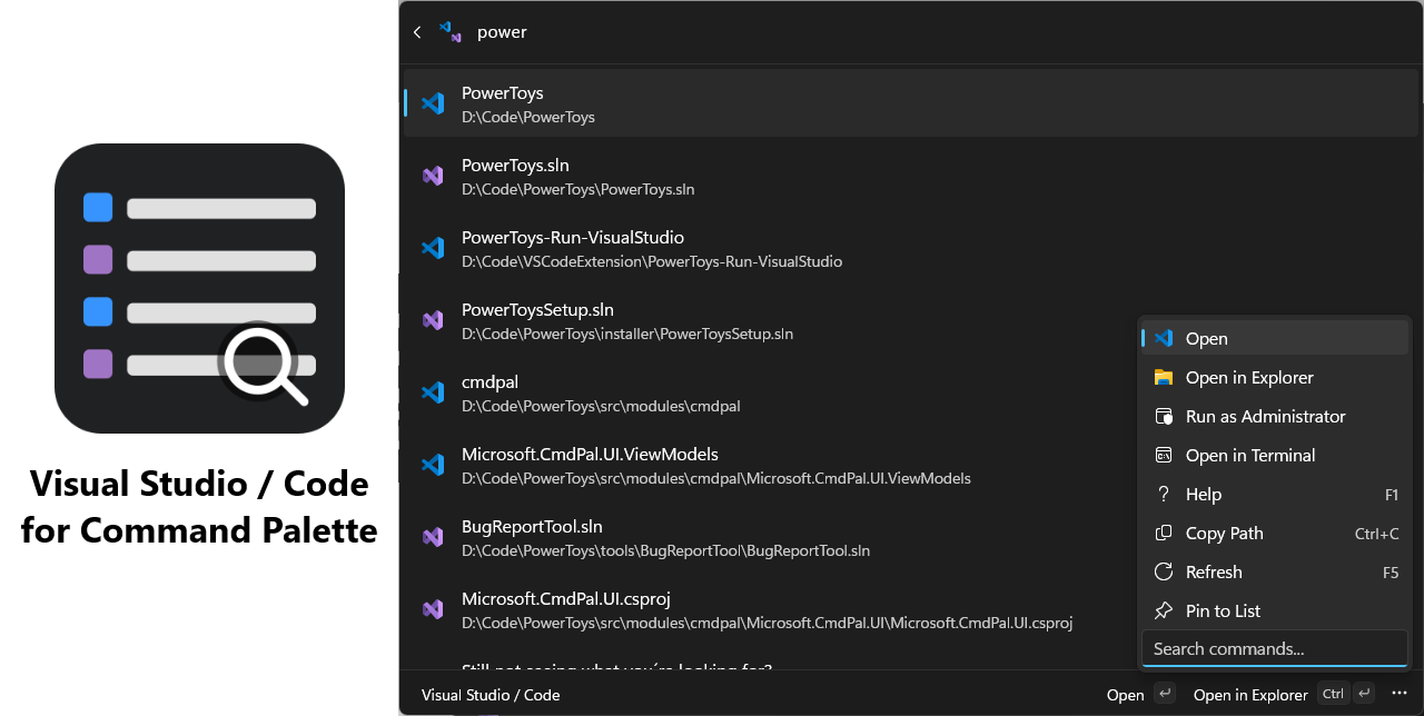 VisualStudioCodeForCommandPalette