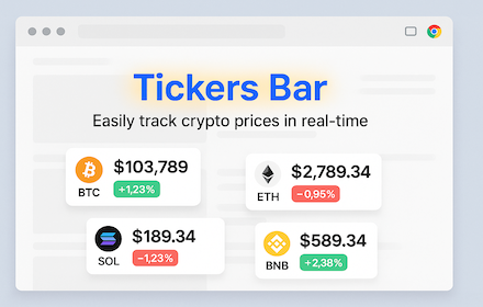 CryptoPriceTracker-TickersBar