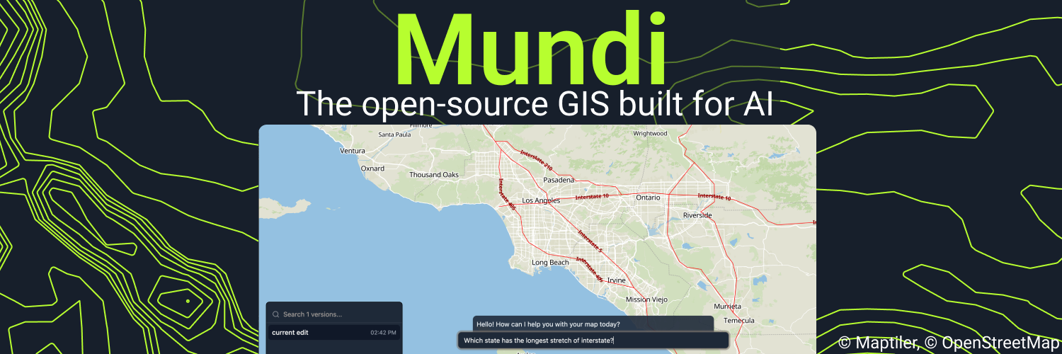 Mundi.ai is an open source, AI-native web GIS