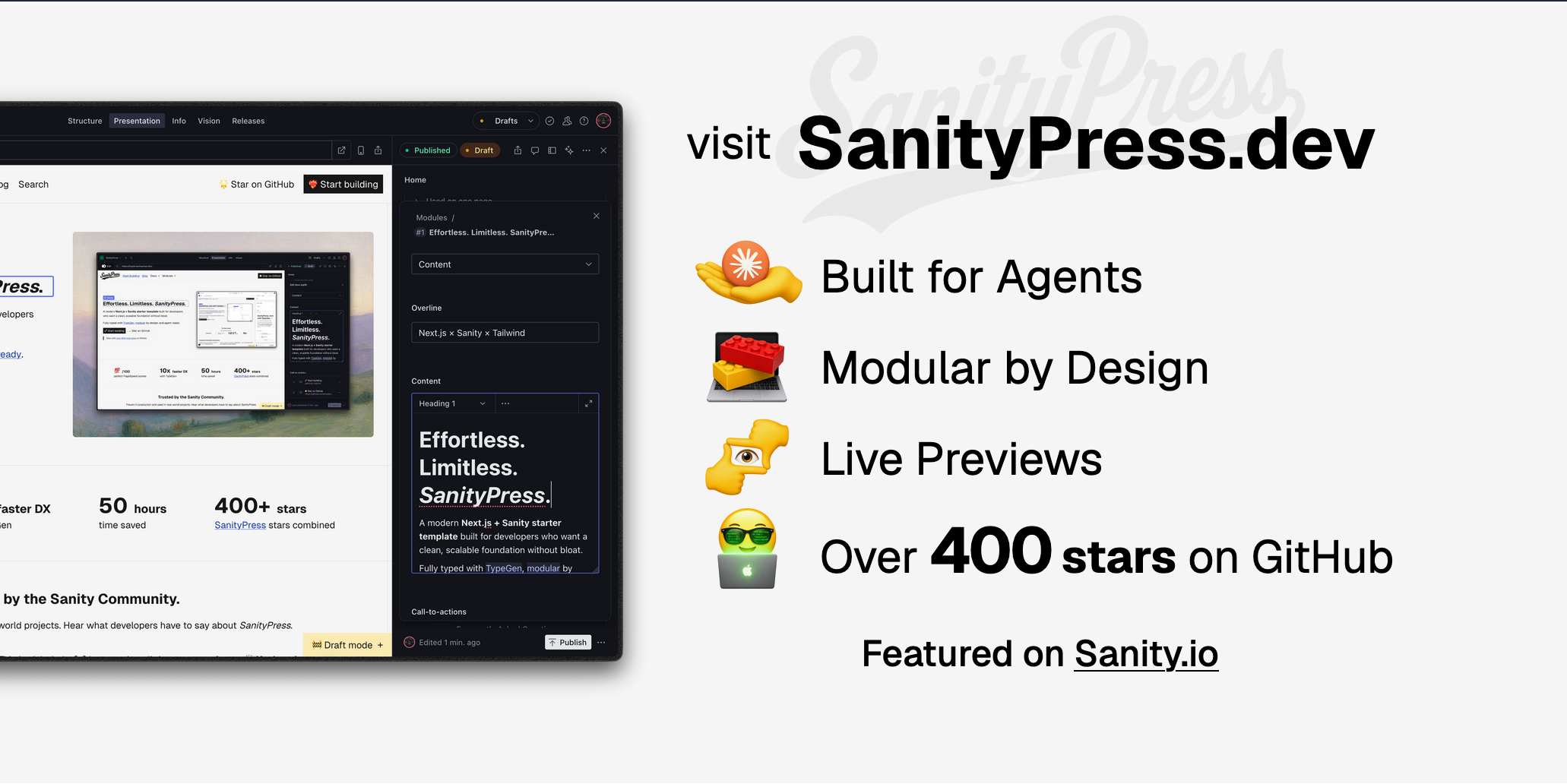 GitHub - nuotsu/sanitypress: Sanity.io & Next.js Starter template with ...