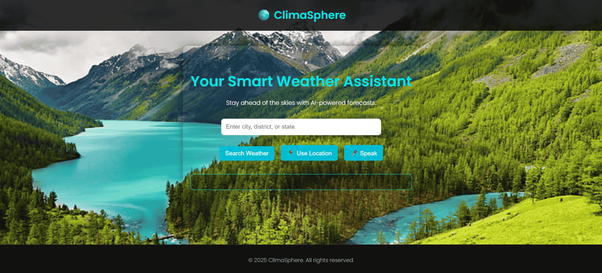 GitHub - yashfin7/ClimaSphere: 🌦️ ClimaSphere is a smart weather ...