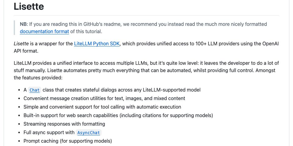 GitHub - AnswerDotAI/lisette: litellm helper · GitHub