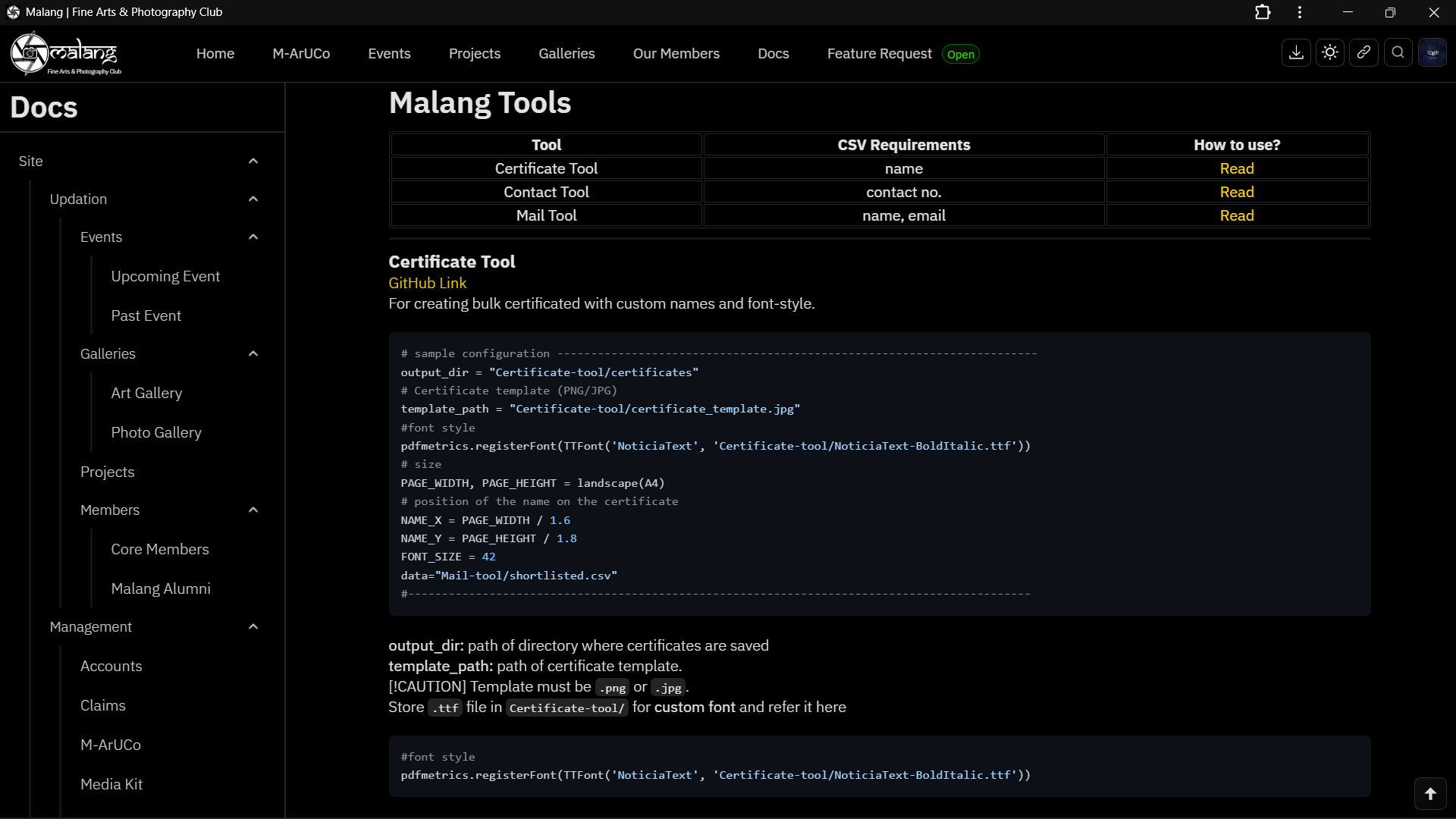 malang/documentation at main · MalangBvp/malang · GitHub