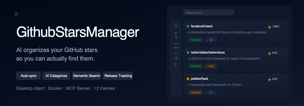 GithubStarsManager