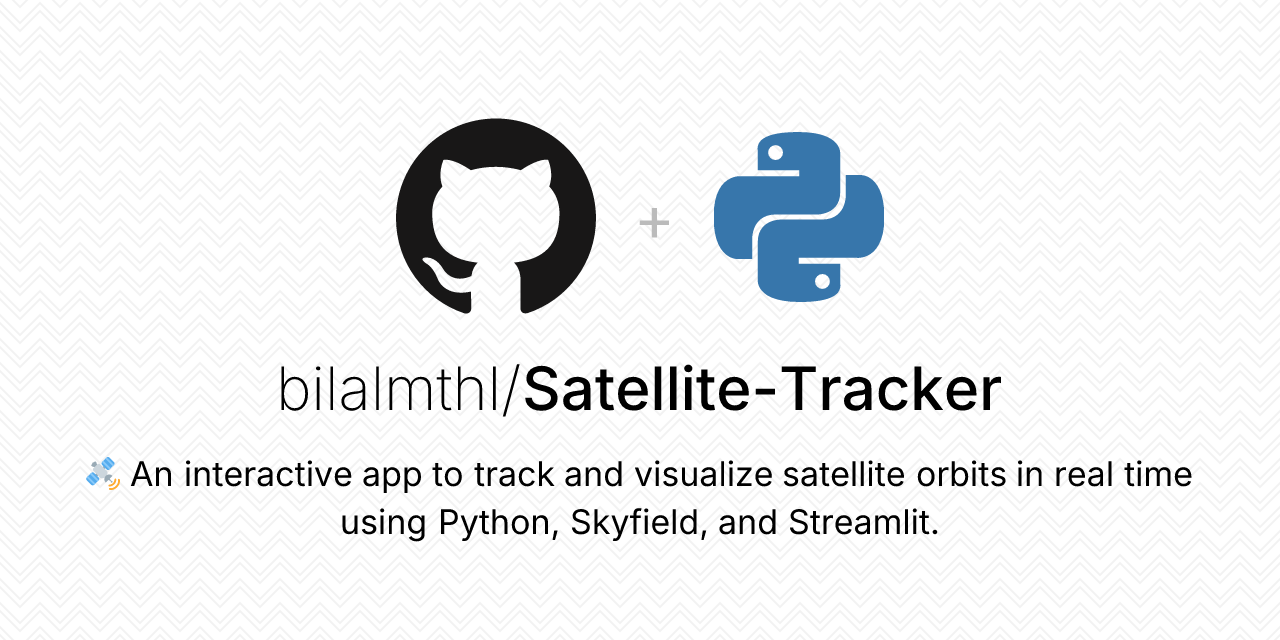 GitHub - bilalmthl/Satellite-Tracker: Interactive app to track and ...