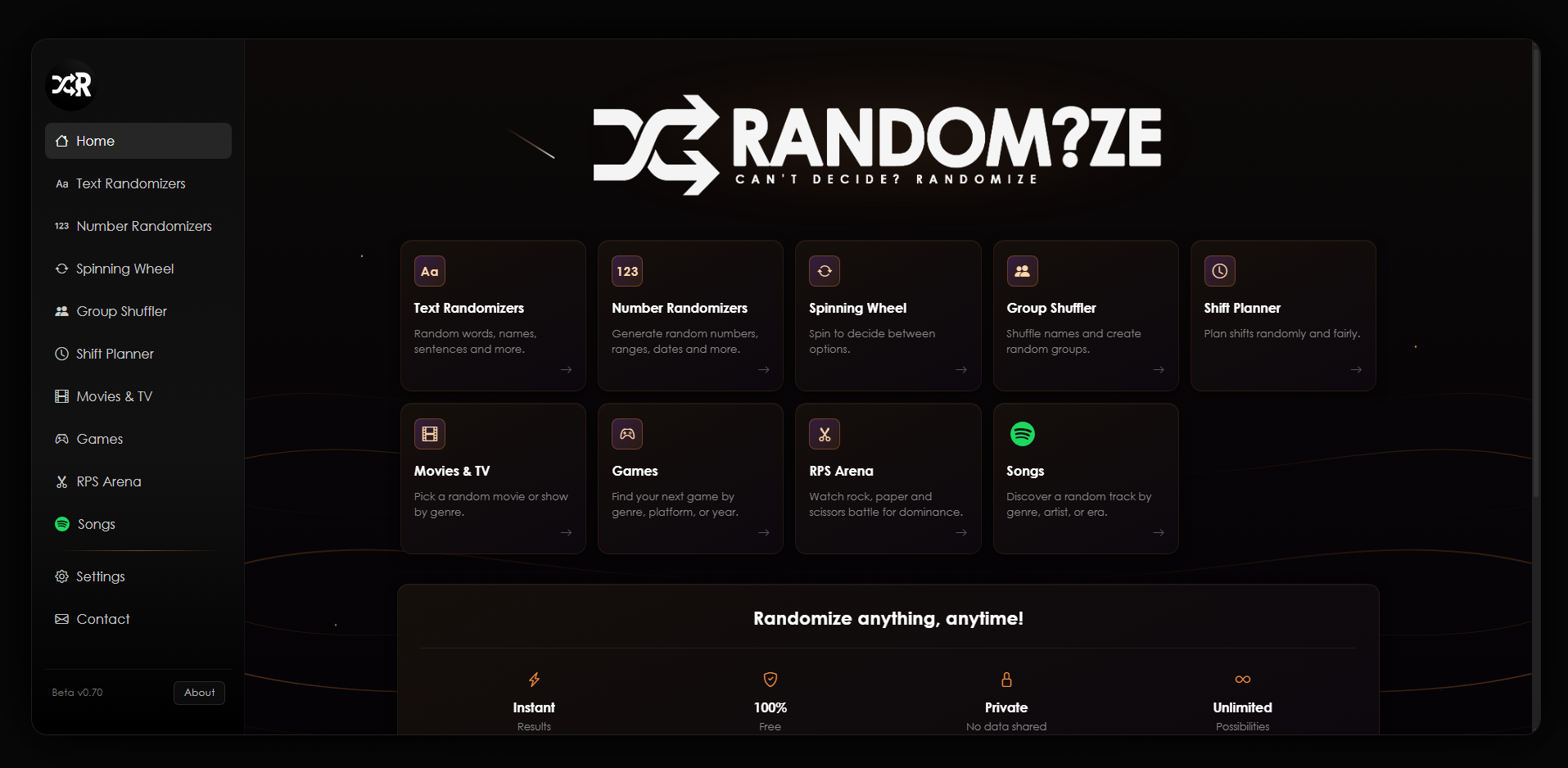 Randomize