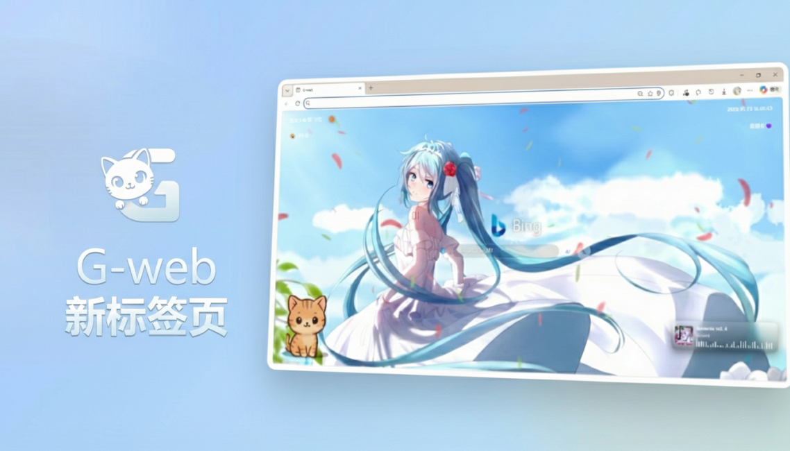 GitHub - shichen1234/G-web: 一款充满活力、高度可定制的浏览器新标签页扩展，内置生产力工具与互动电子宠物。 · GitHub