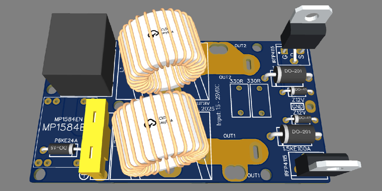 GitHub - Souravgoswami/Royer_Oscillator_ZVS_PCB: A Royer oscillator ...