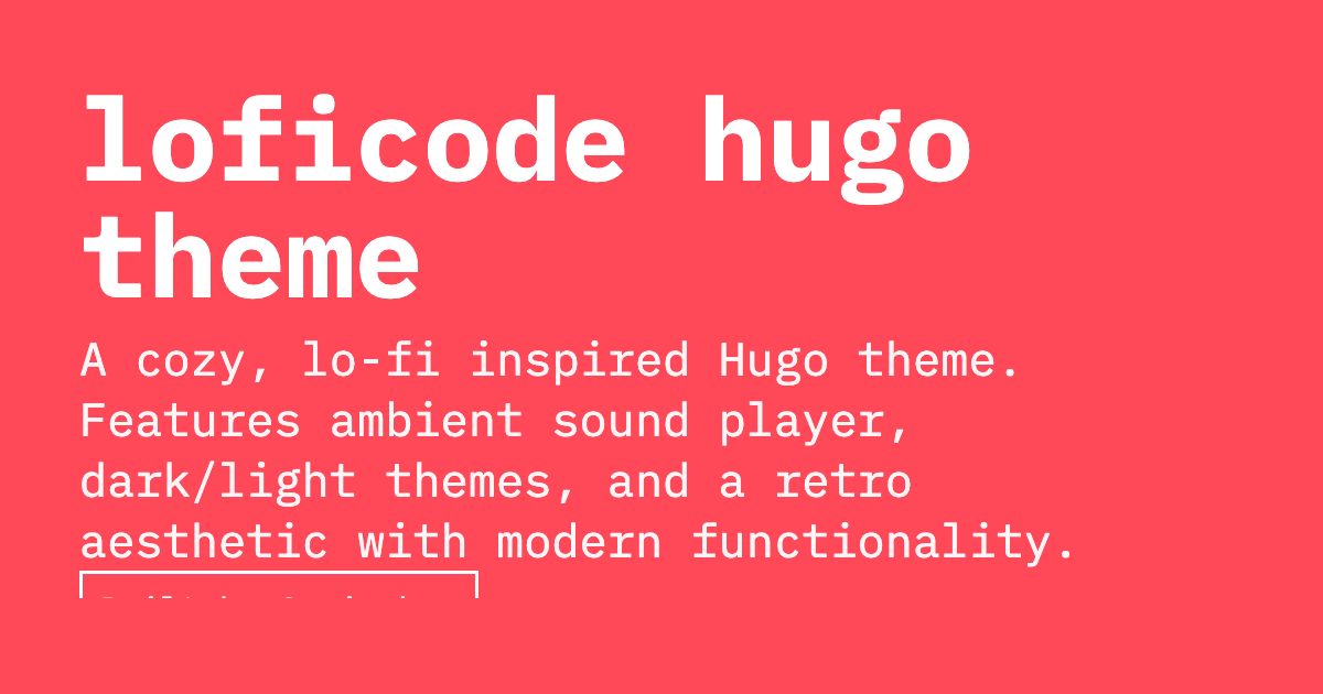 loficode-hugo-theme