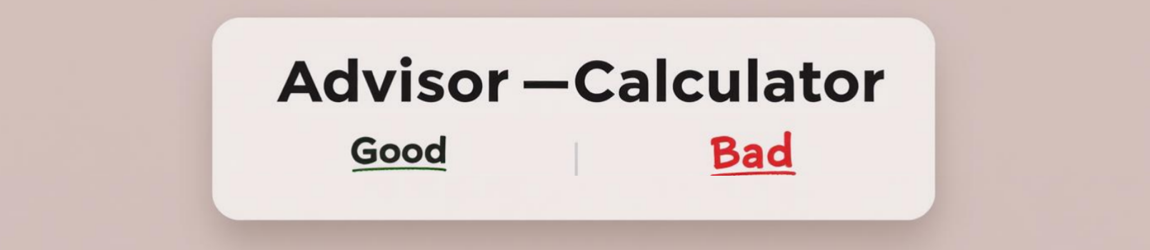 advisor-calculator