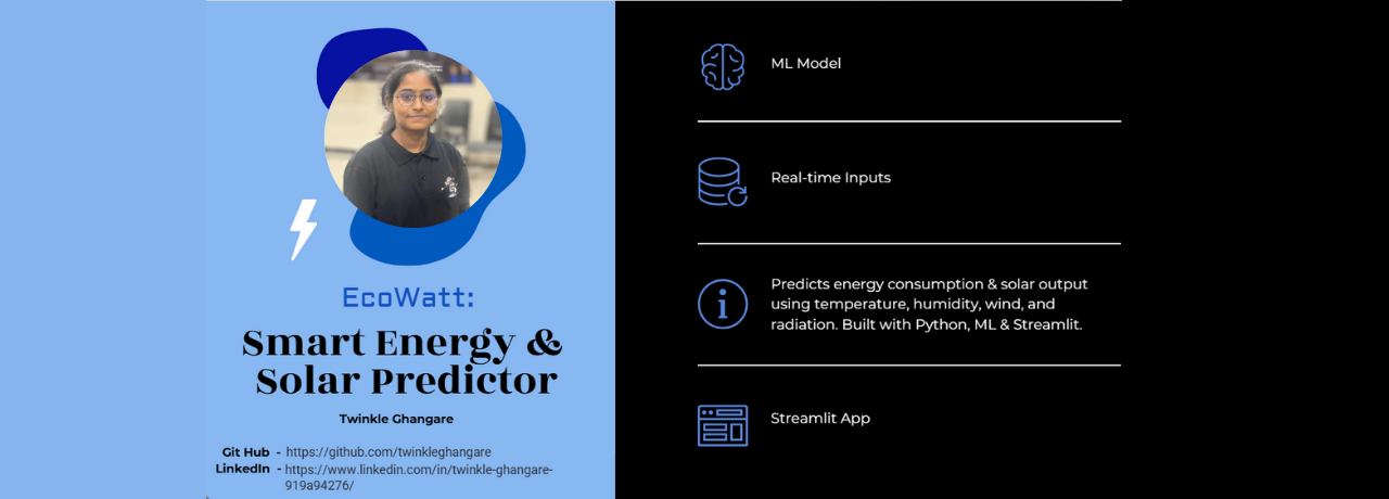 GitHub - twinkleghangare/EcoWatt-Smart-Energy-Solar-Predictor: ⚡ ...