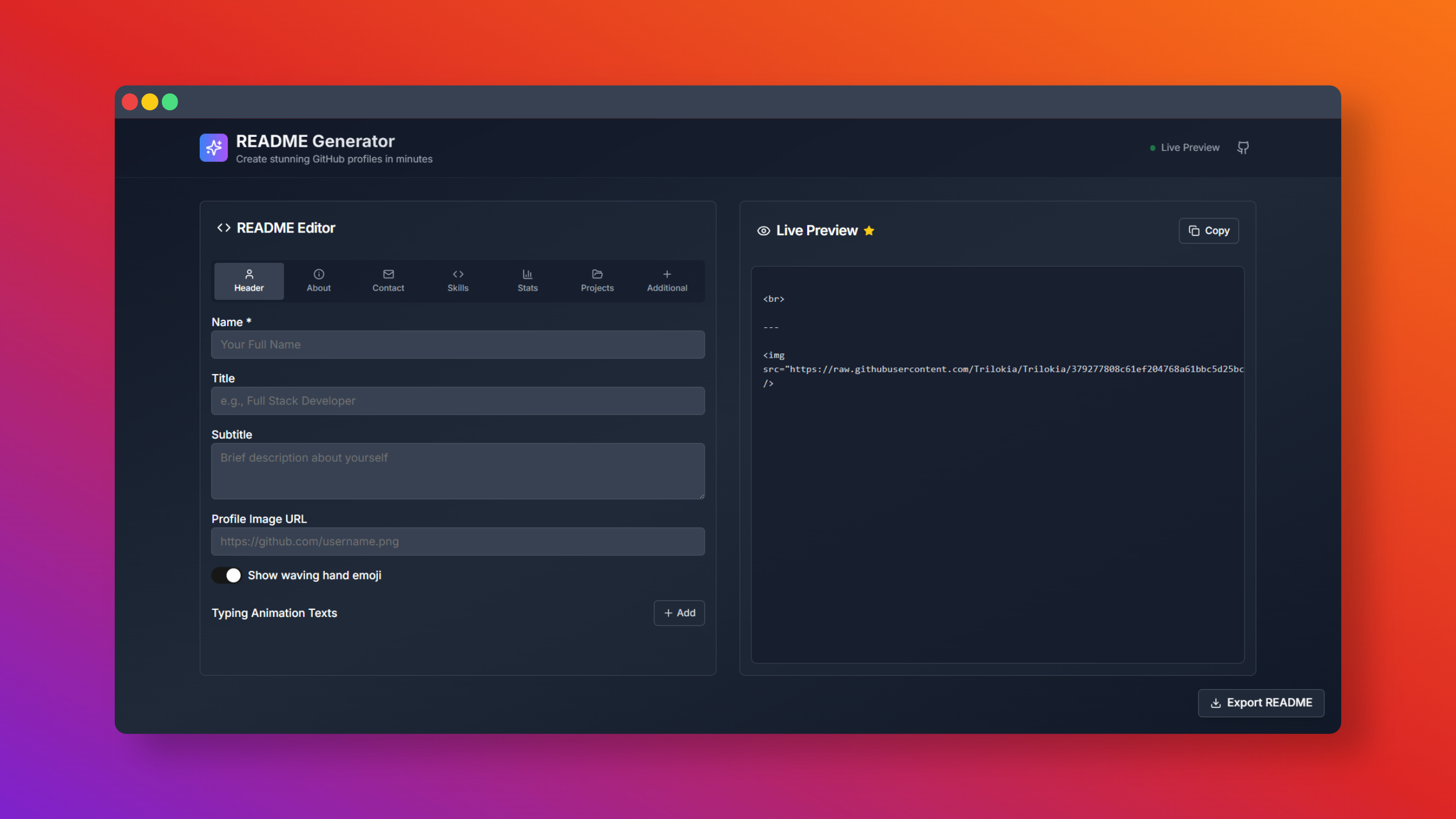 README_Generator