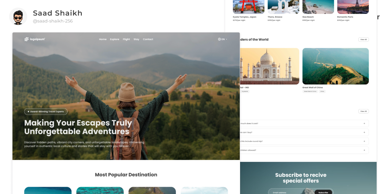 Travel-Landing-Page