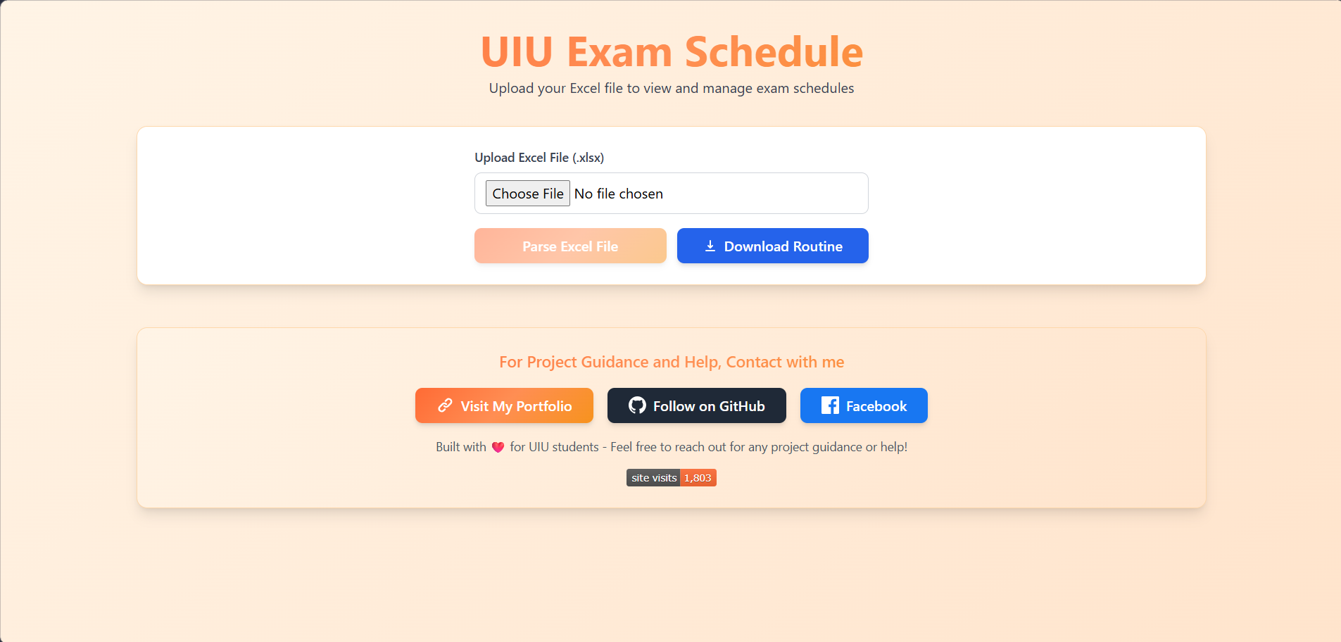 UIU-Exam-Schedule