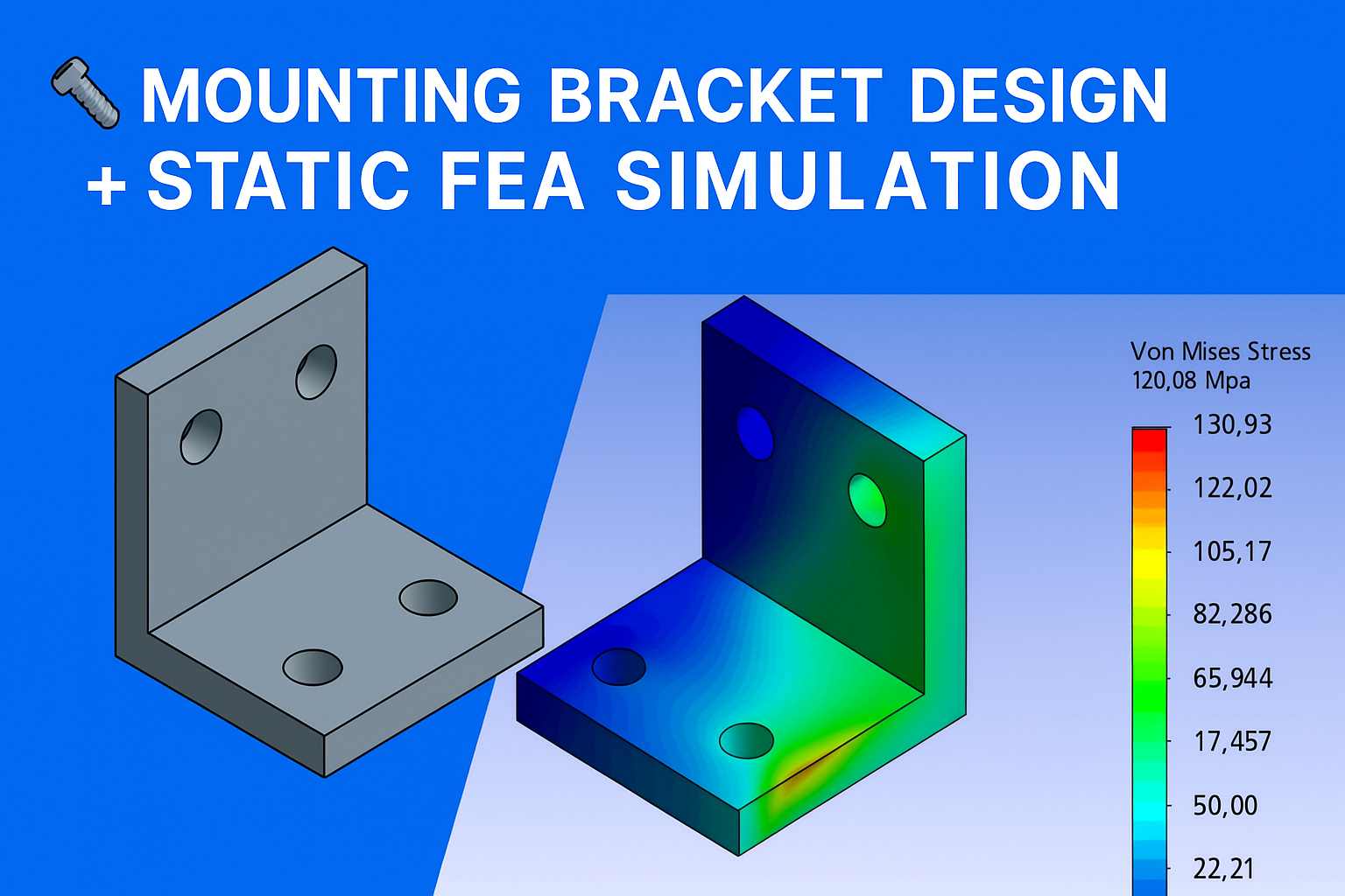 GitHub - Neelayjain21/bracket-fea: To design a simple mechanical ...