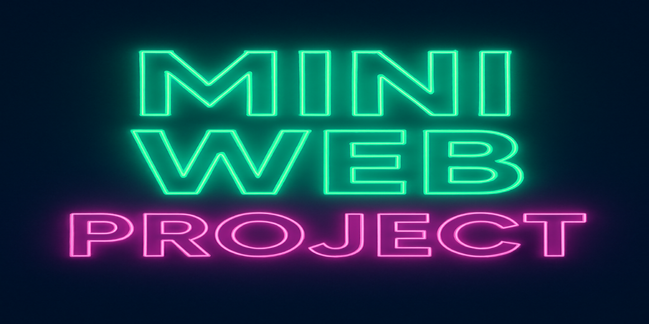 Mini-Web-Projects