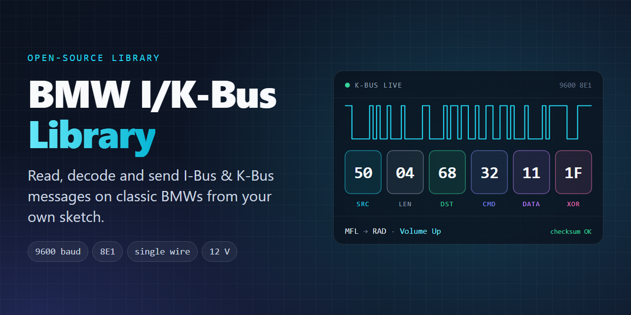 BMW_IBus_KBus_Library