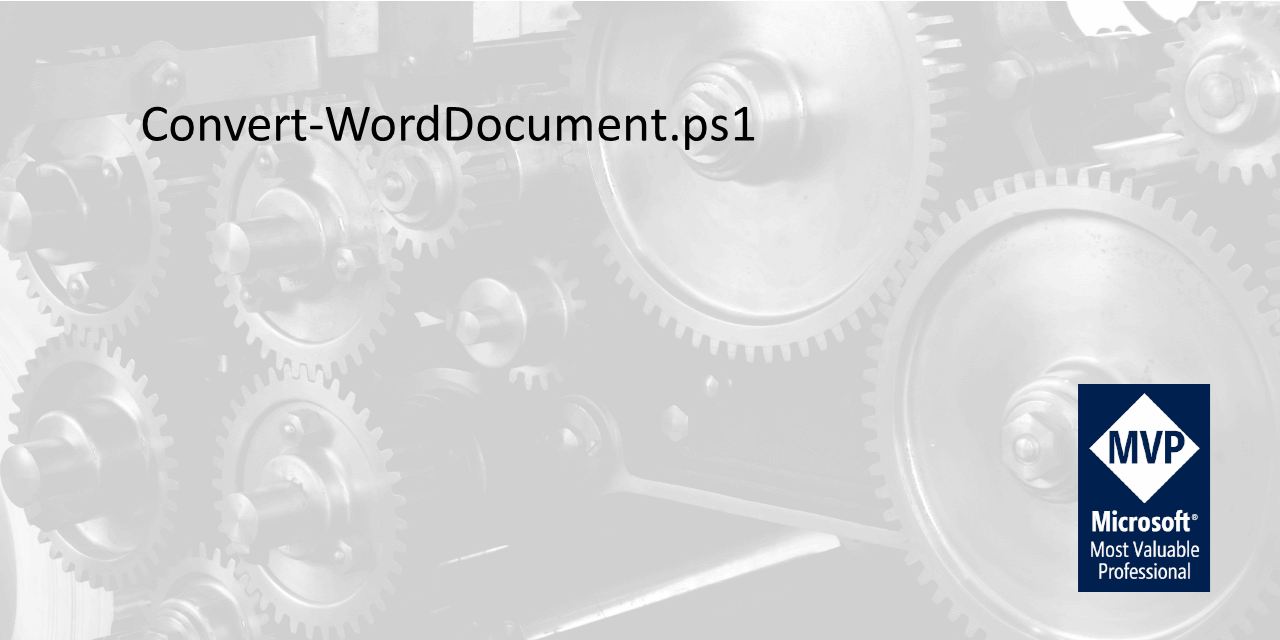 Convert-WordDocument