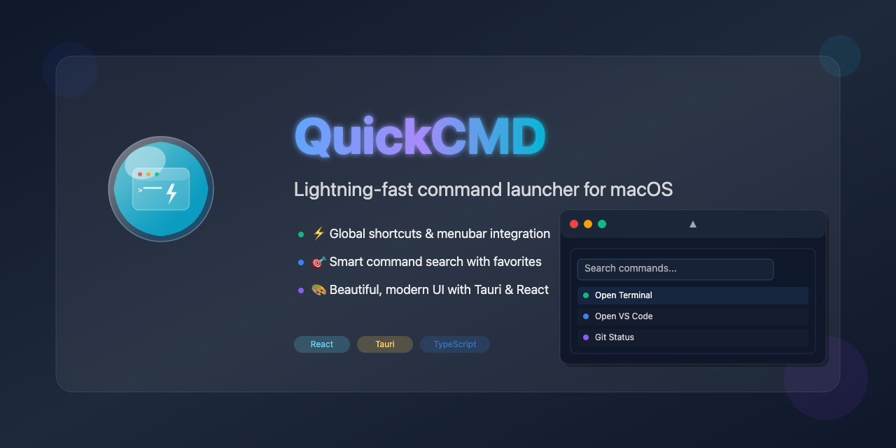 GitHub - ali-master/quick-cmd: Lightning-fast command launcher for ...