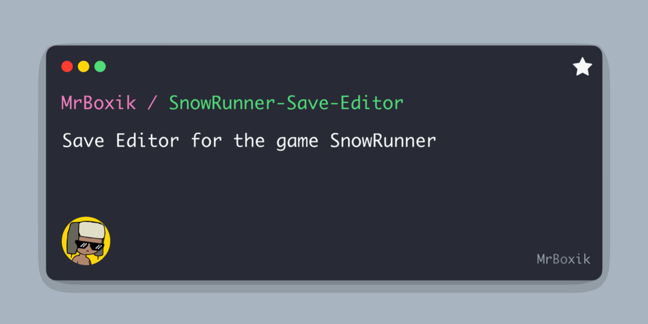 SnowRunner-Save-Editor