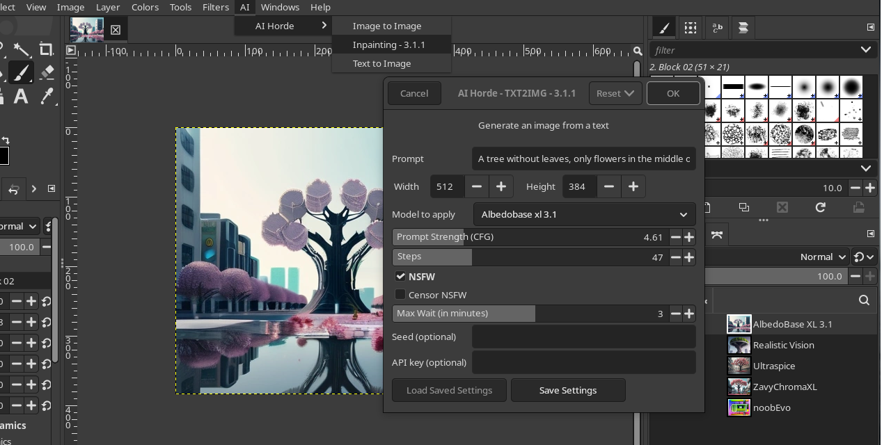 gimp-stable-diffusion