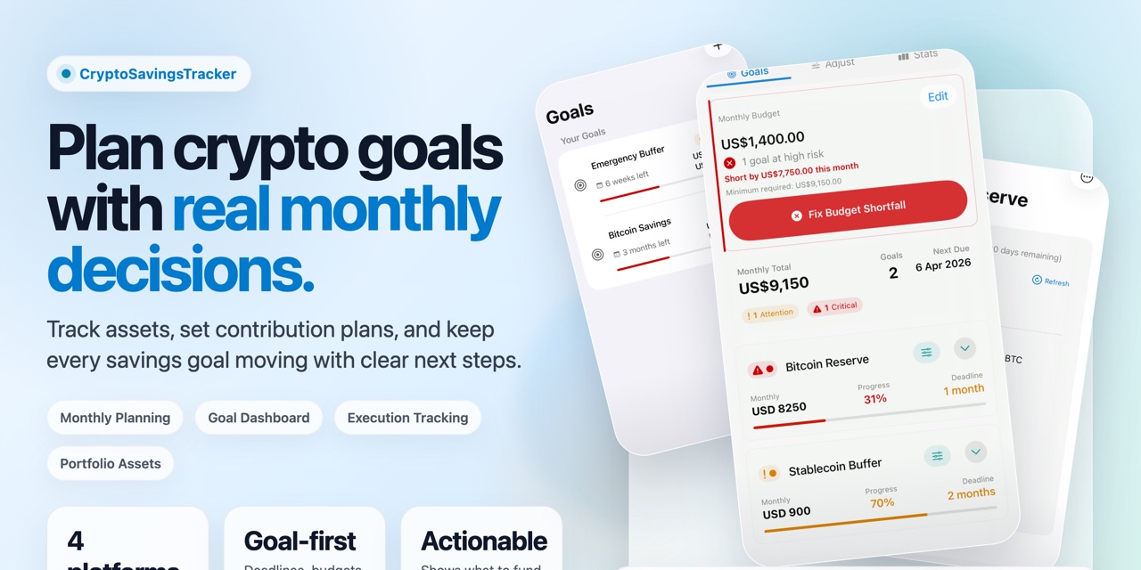 CryptoSavingsTracker