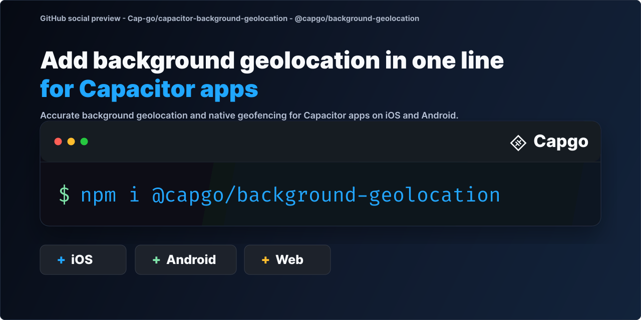 capacitor-background-geolocation