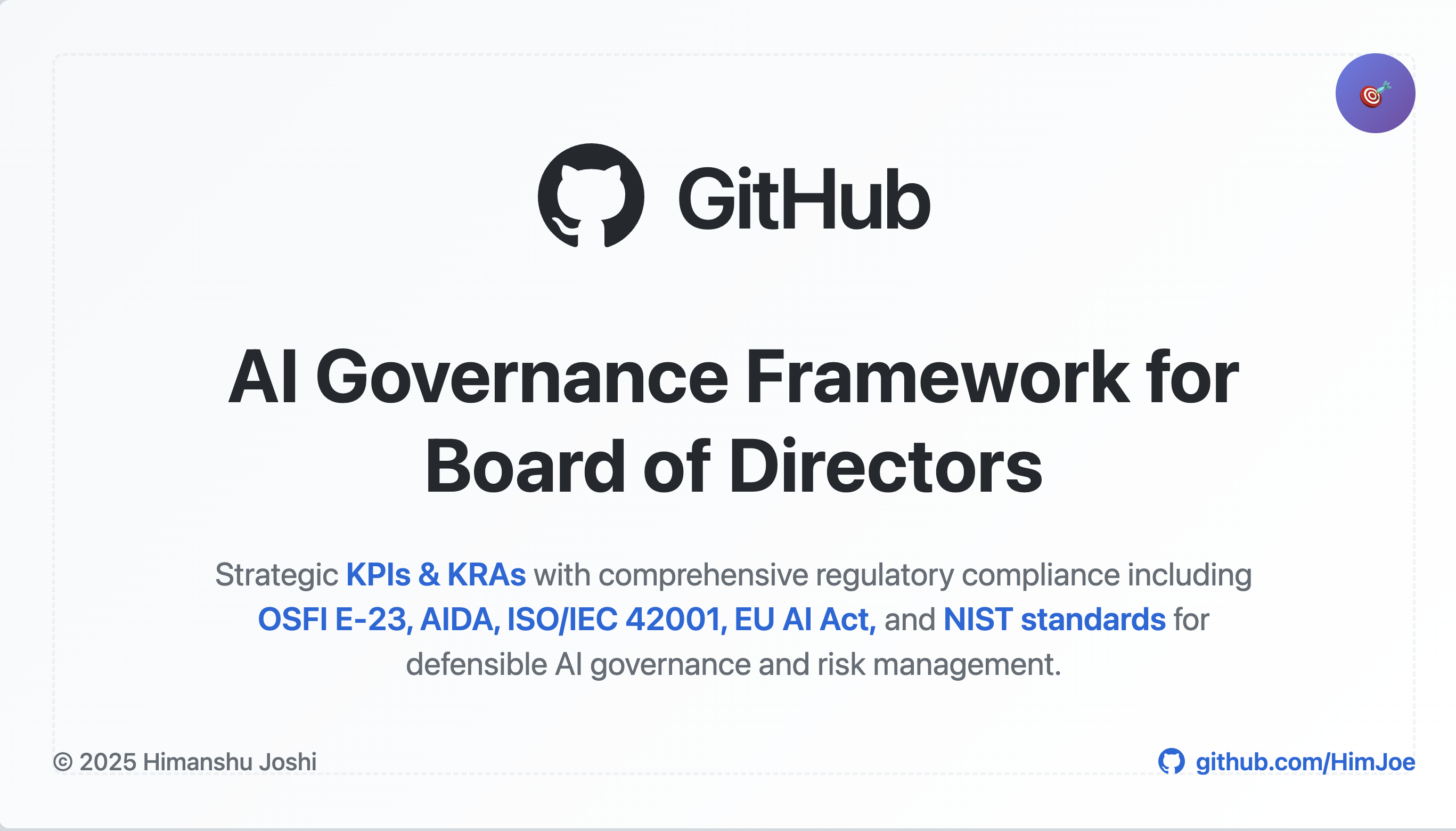 GitHub - HimJoe/ai_governance_board_framework: Strategic KPIs & KRAs ...