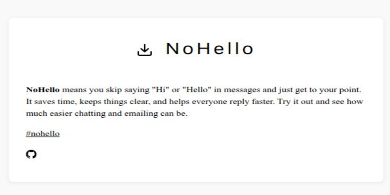 no-hello
