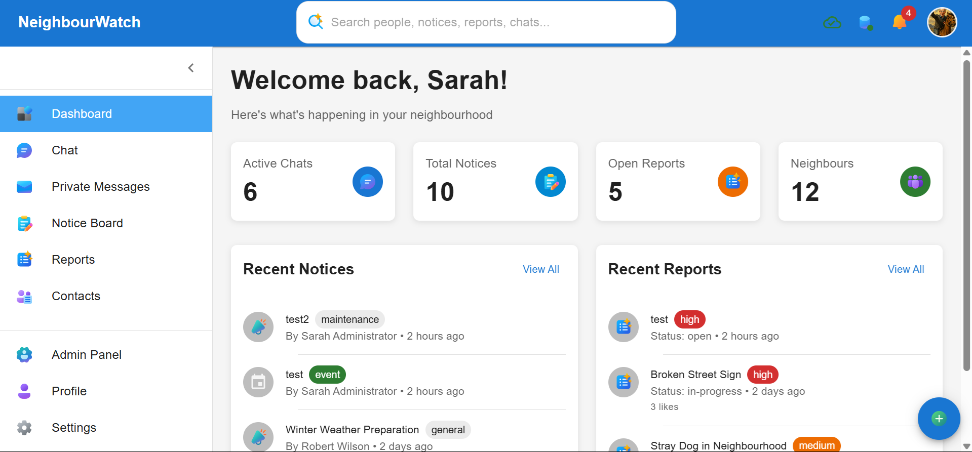 GitHub - SeanDylan1982/neighbourhoodWatchApp: NeighbourhoodWatch ...