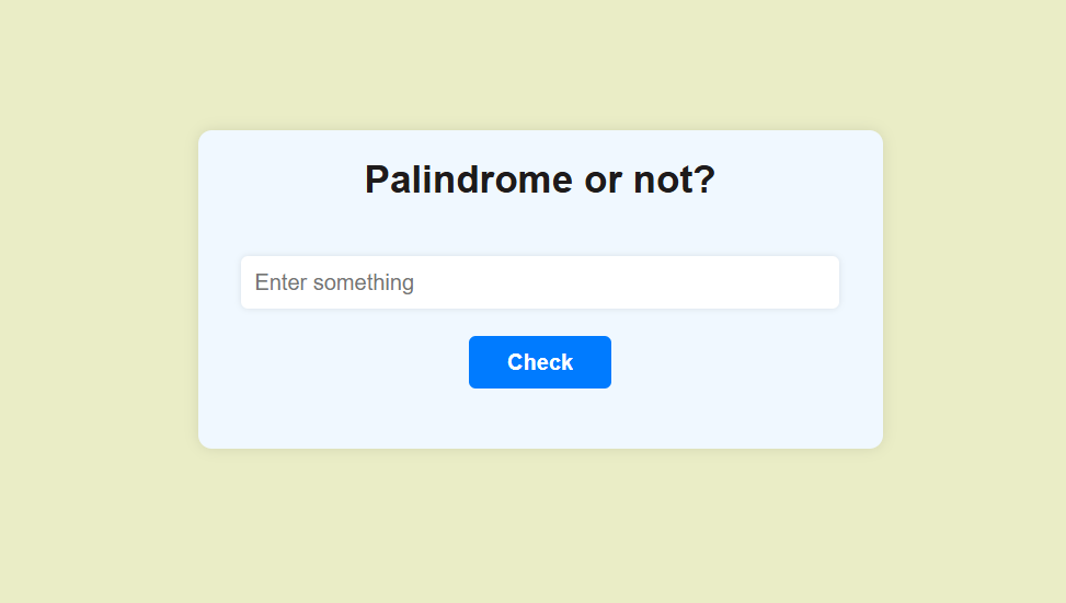 Palindrome-or-not