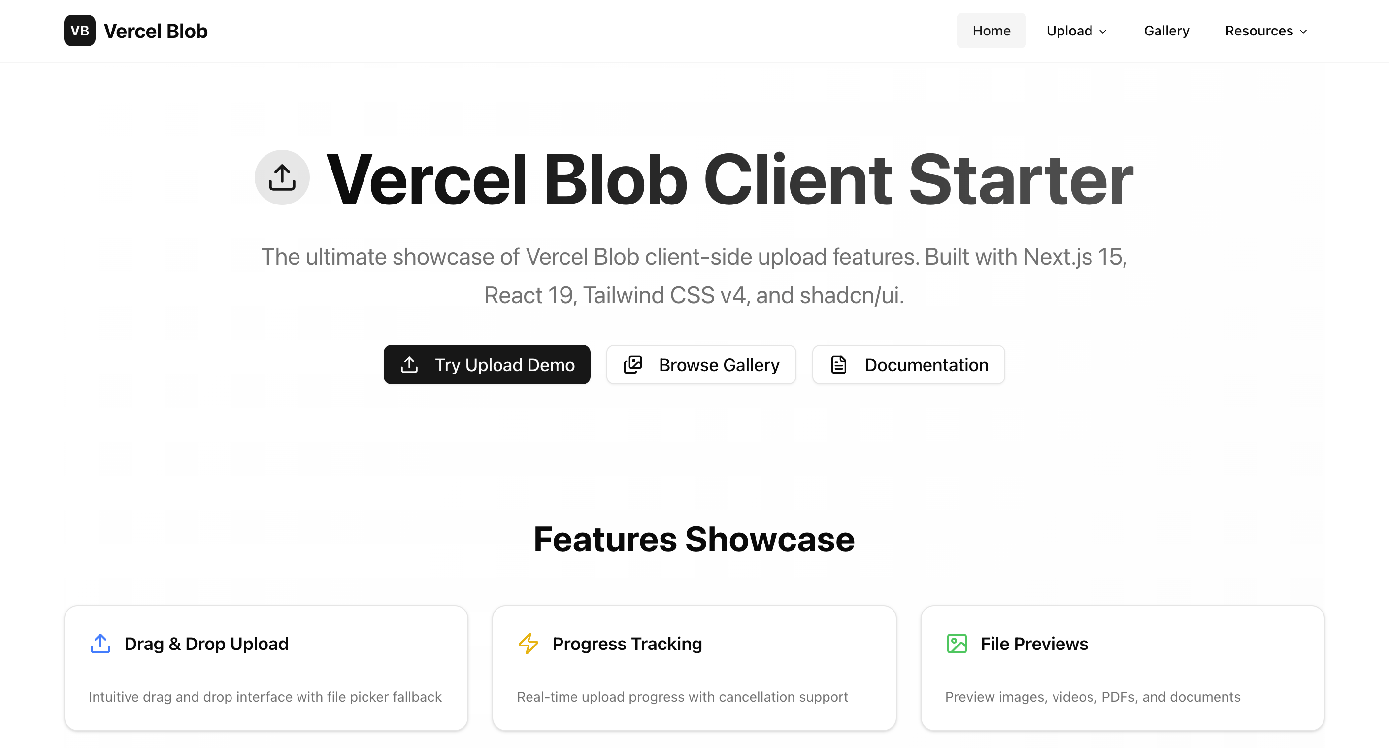 vercel-blob-client-starter