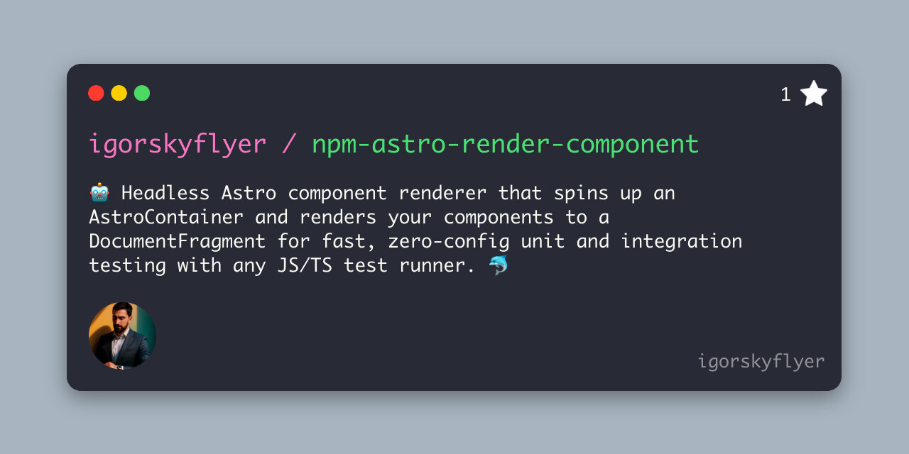 npm-astro-render-component