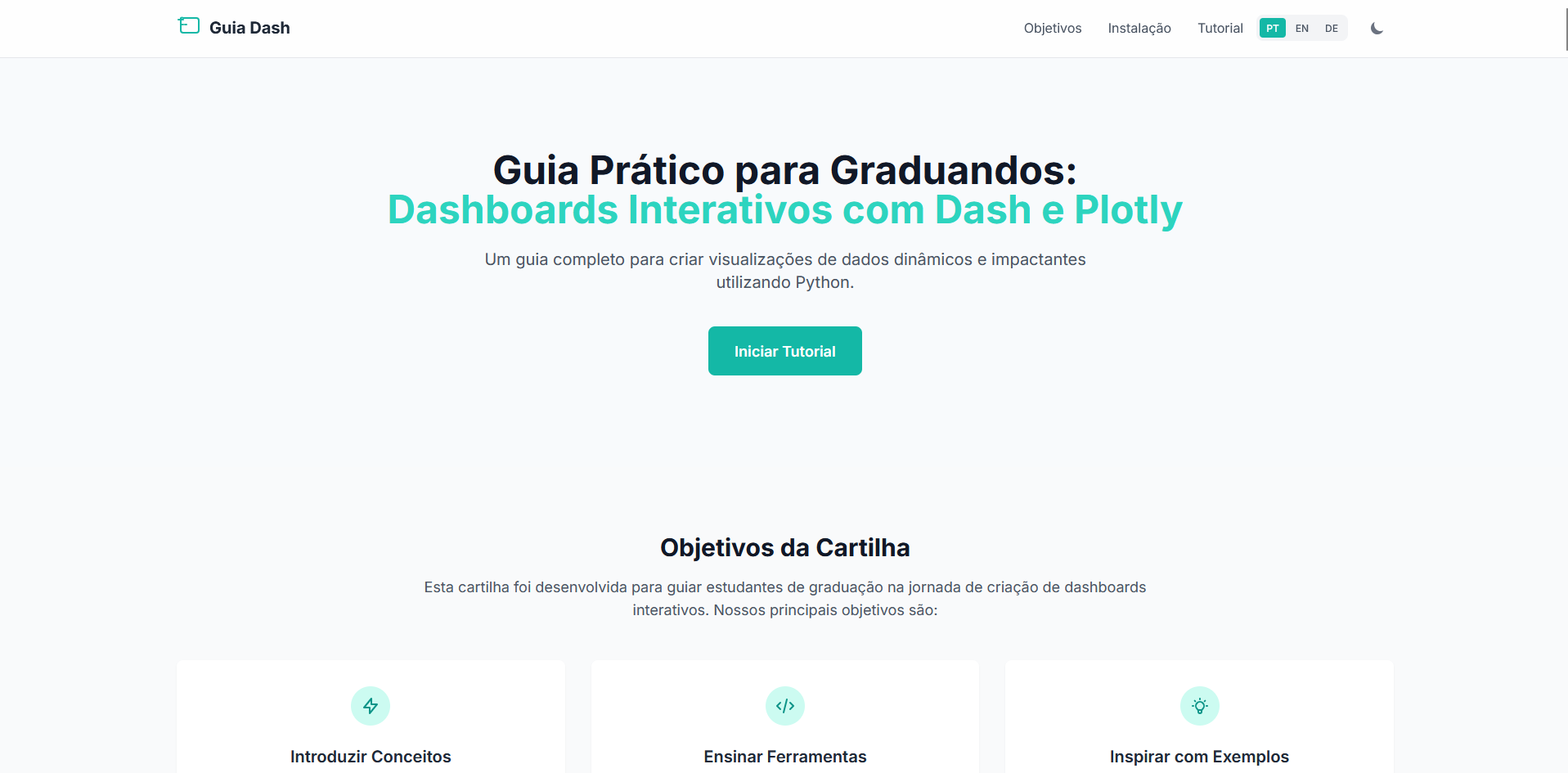 Prévia visual de cartilha_dash
