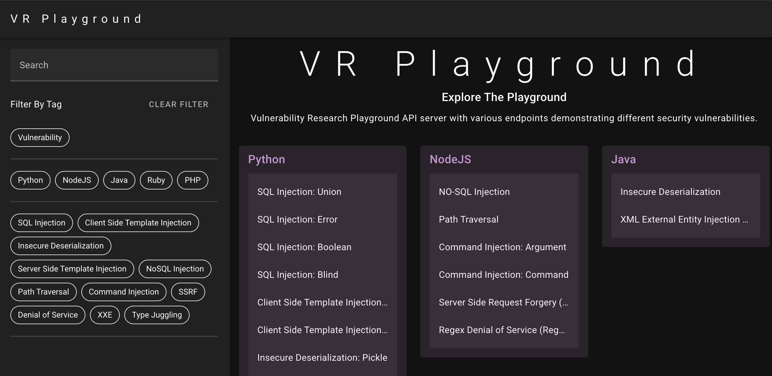 VRPlayground
