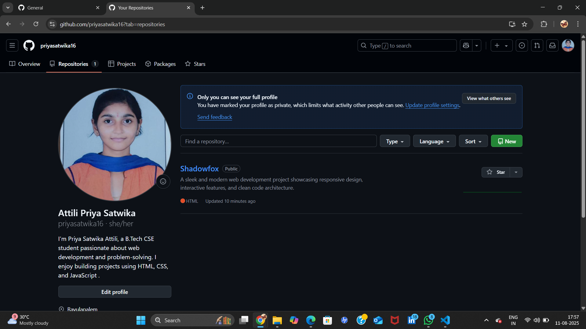 GitHub - priyasatwika16/Shadowfox: A sleek and modern web development ...