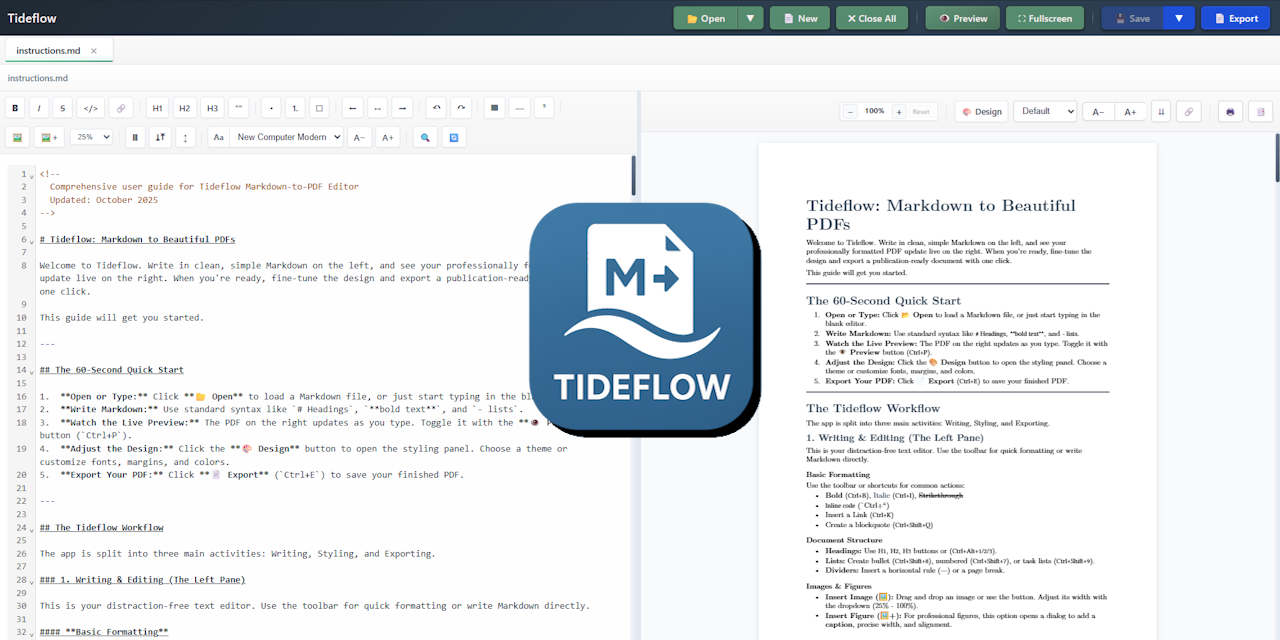 Tideflow-md-to-pdf