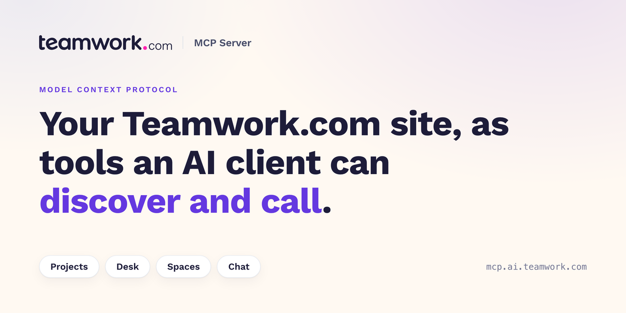Social preview image for Teamwork/mcp