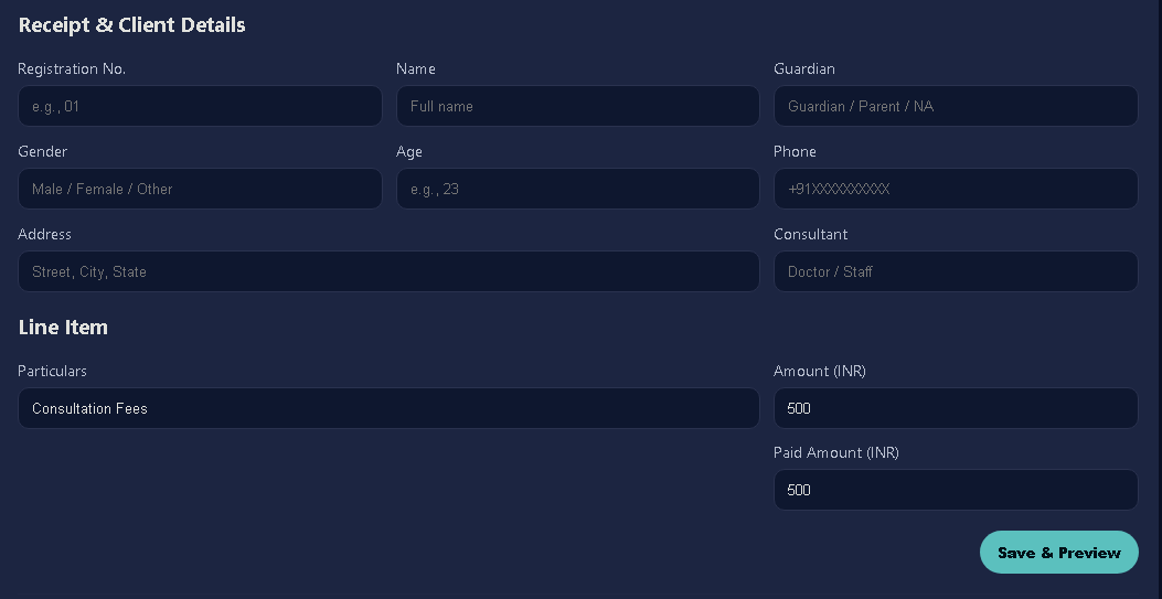 GitHub - coderooz/Python-Flask-Recipt-Generator: A simple yet powerful ...