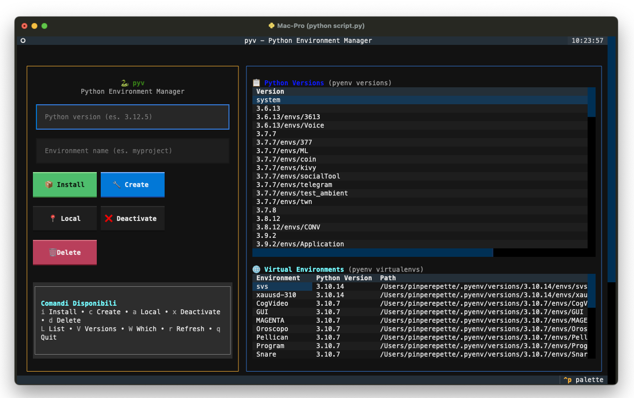 textual-tui-python-pyenv-virtualenv-cli · GitHub Topics · GitHub