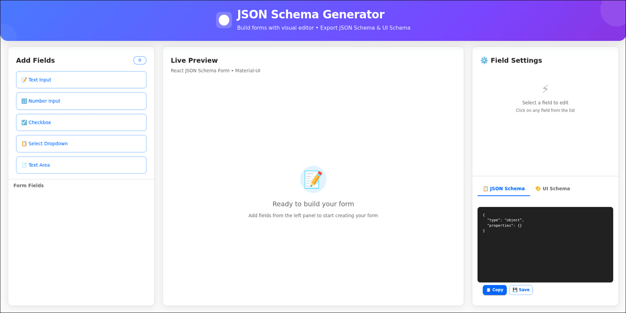 json-form-schema-generator