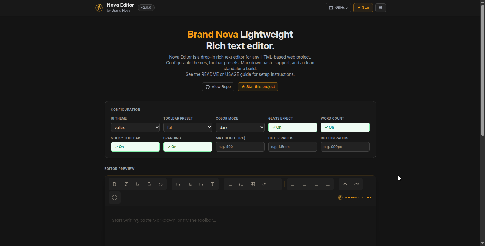nova-editor