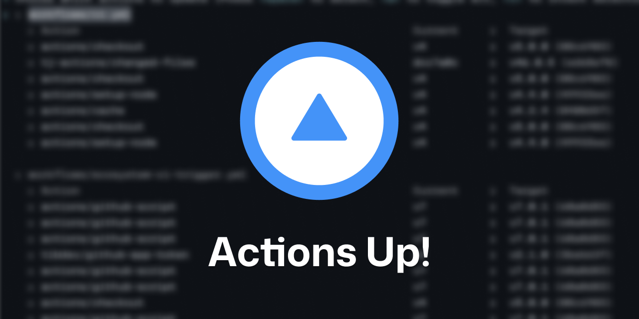 GitHub - azat-io/actions-up:  Interactive CLI tool to update GitHub Actions to latest versions with SHA pinning