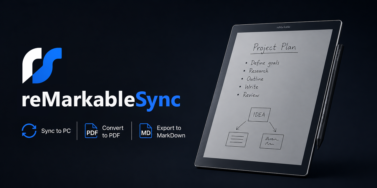 GitHub - JeffSteinbok/reMarkableSync: Sync reMarkable to PDF and ...
