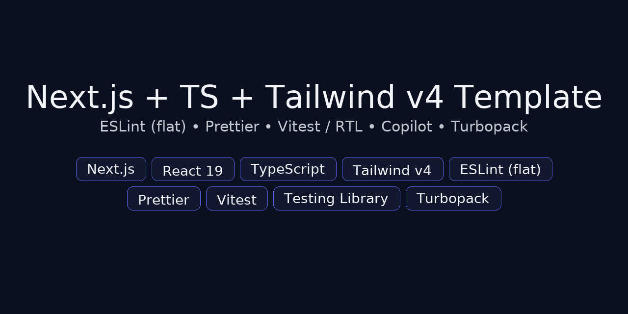 GitHub - andrewteece/project-template: Next.js 15 + TS + Tailwind v4 ...