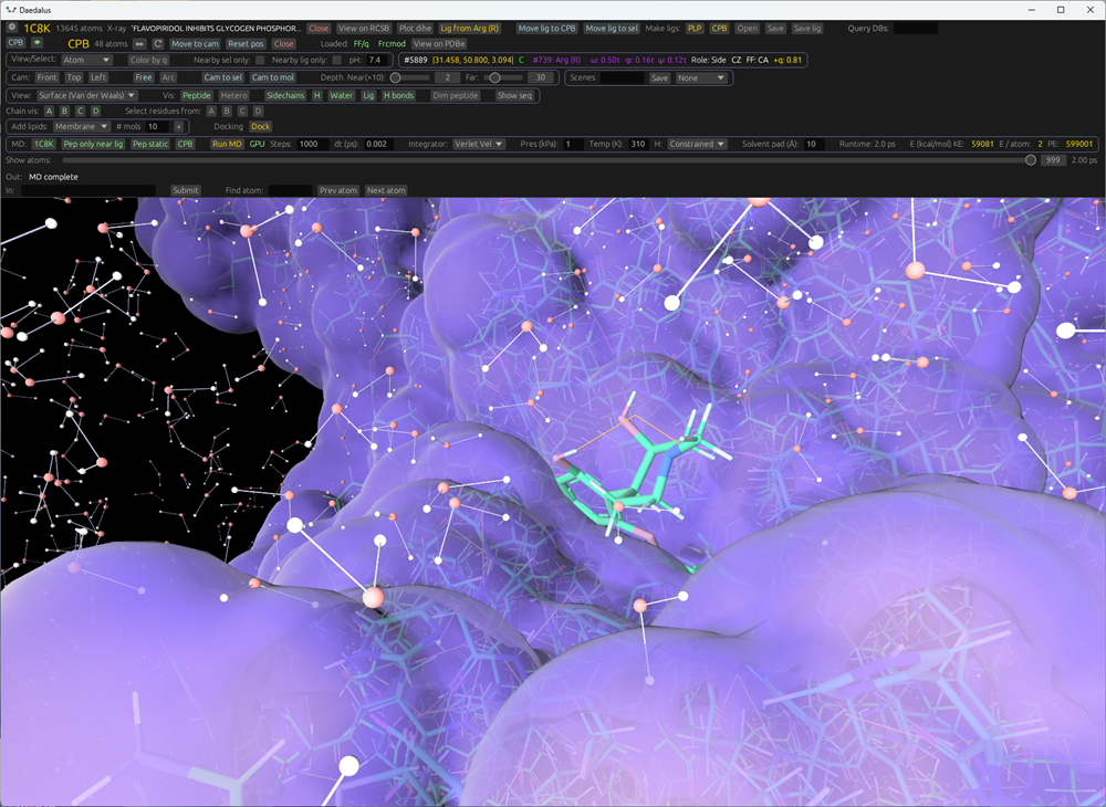GitHub - David-OConnor/dynamics: Molecular dynamics simluations · GitHub
