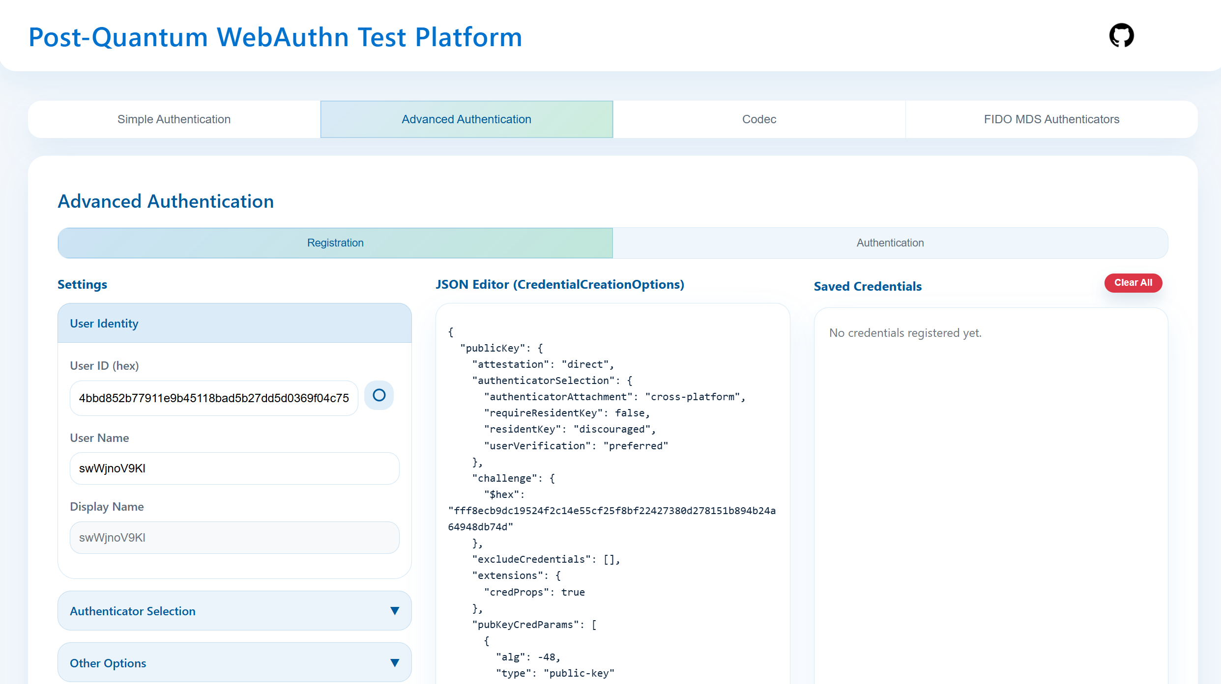 postquantum-webauthn-platform